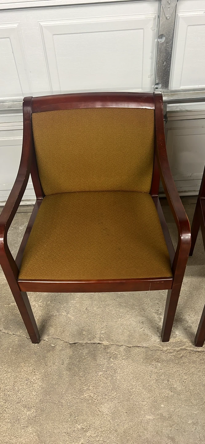 Set of 2 Wooden Accent Chairs