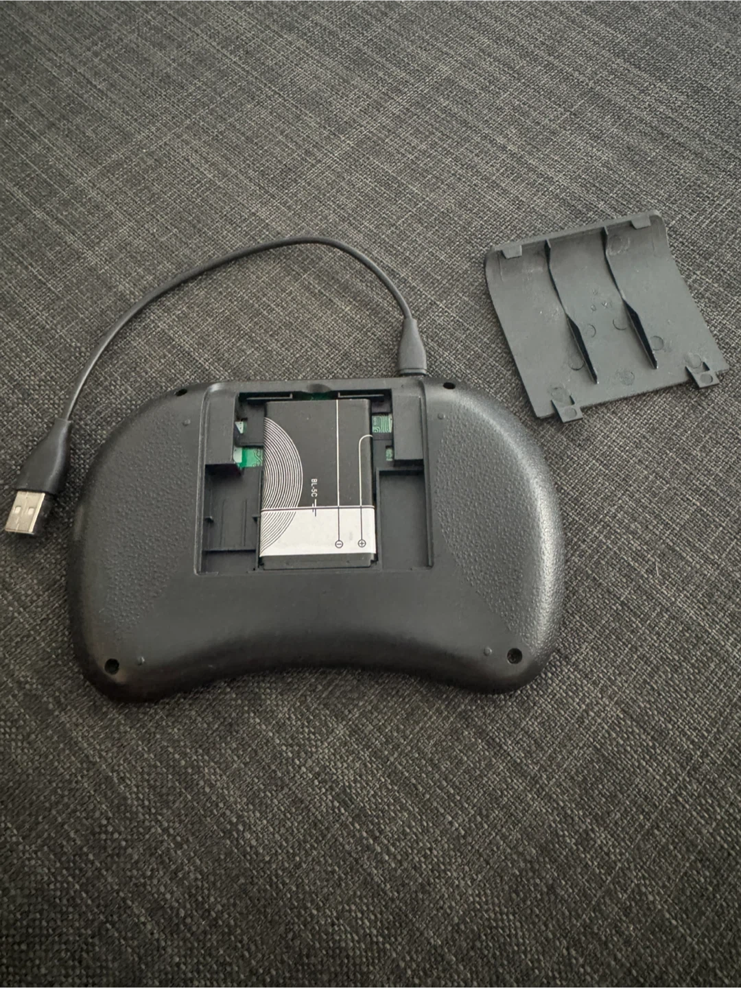 Black Mini Wireless Keyboard with Touchpad - photo 2