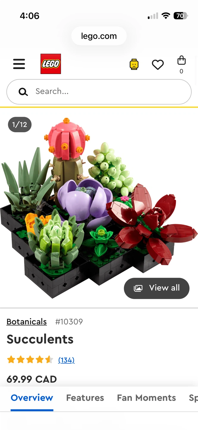 BNIB LEGO Botanical Collection Succulents Set