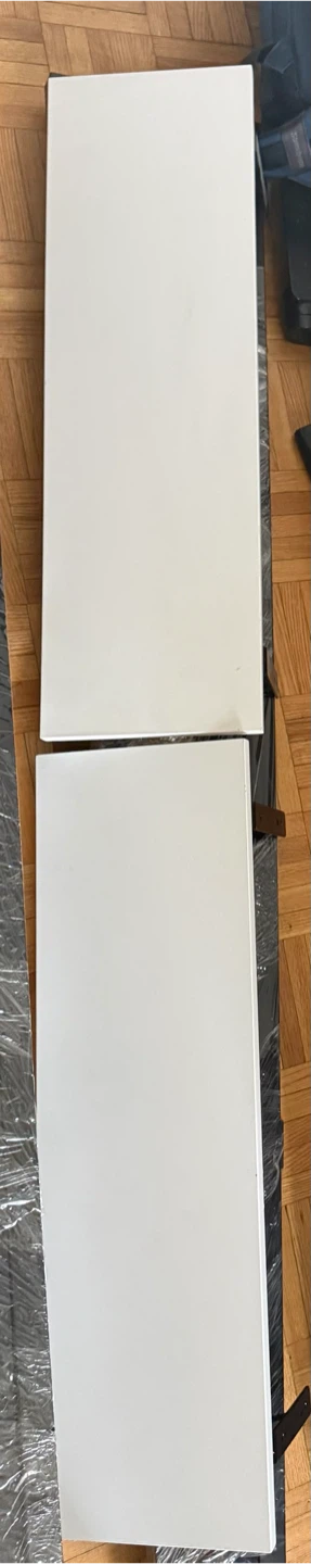 White shelves (pair of two) in excellent condition - photo 2