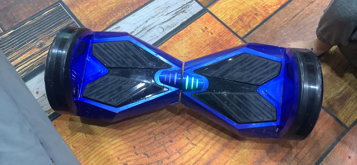 Blue Hoverboard with LED Lights - photo 2