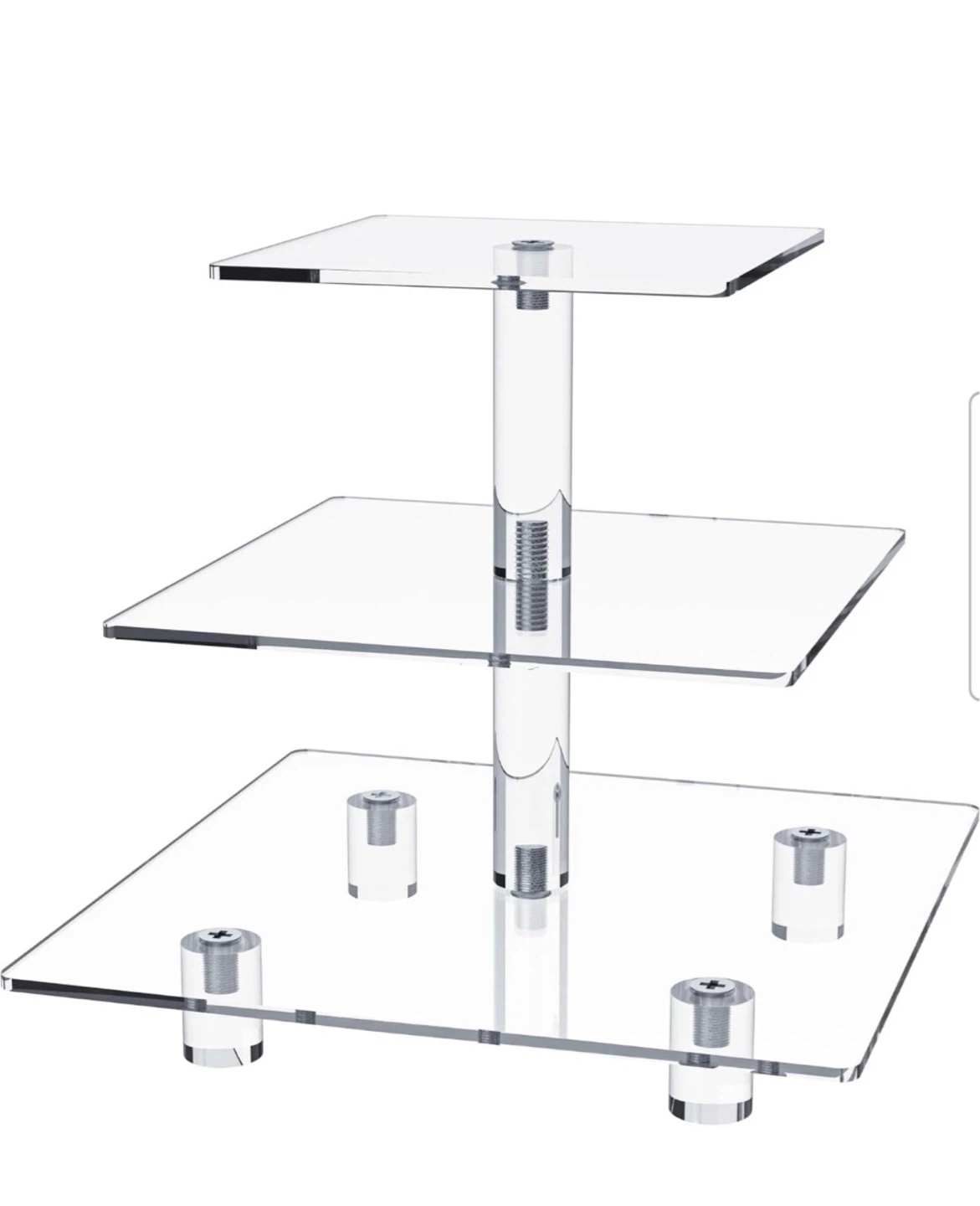 JusAlpha Acrylic Cupcake Stand 3 Tier - photo 3