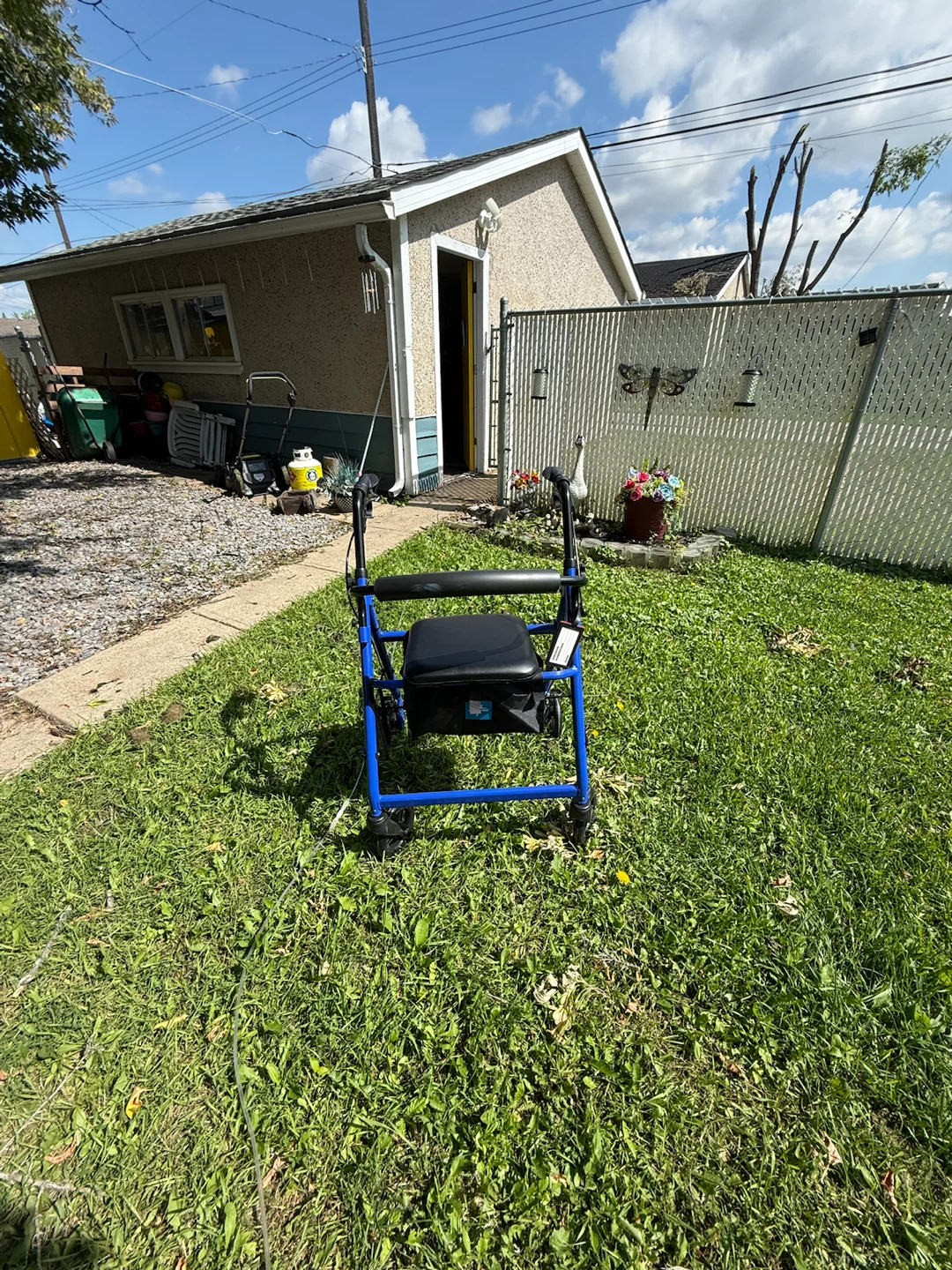Blue Rollator Walker with Seat