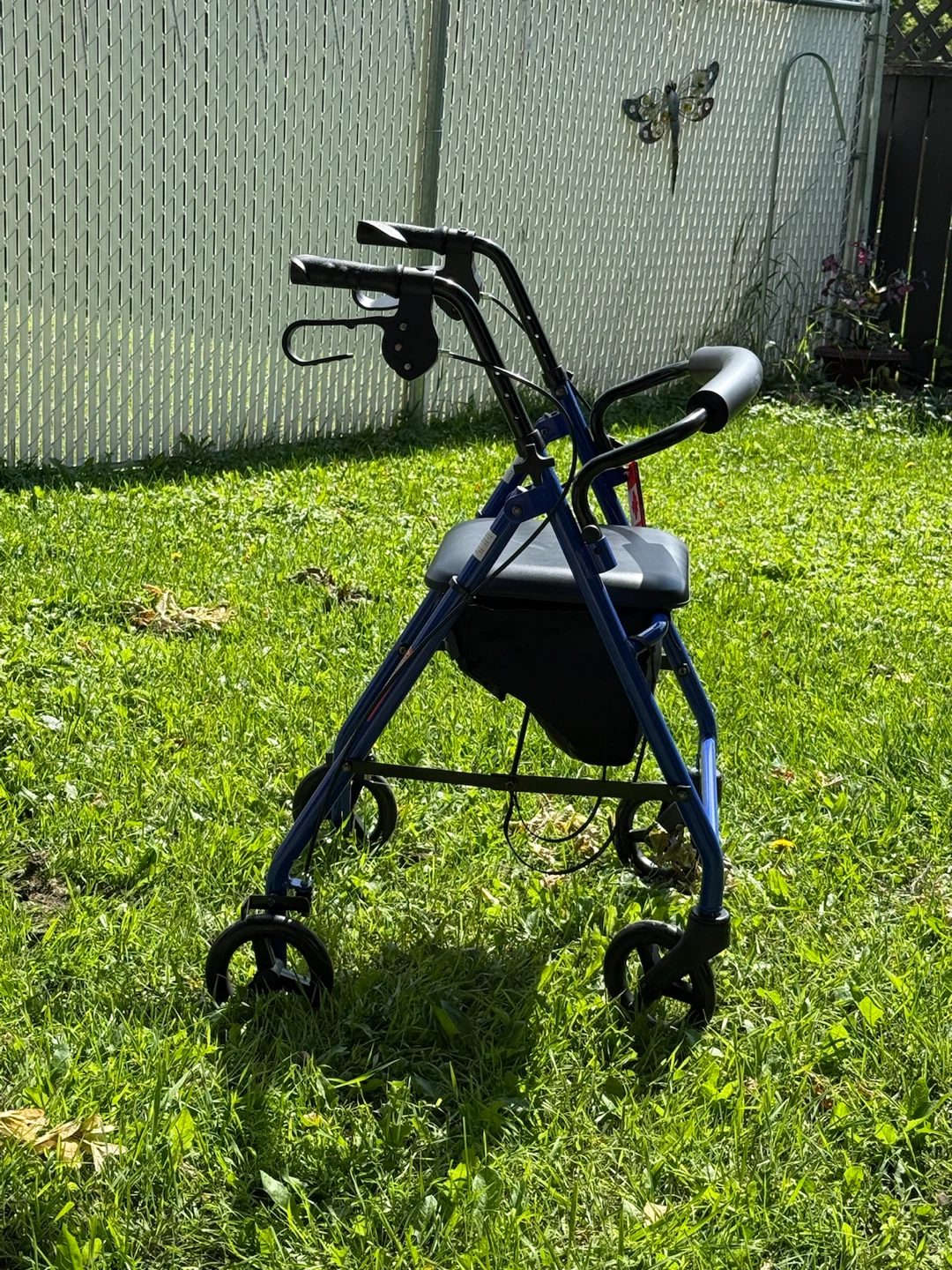 Blue Rollator Walker with Seat - photo 2