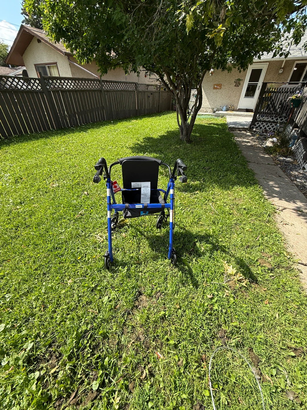 Blue Rollator Walker with Seat - photo 3