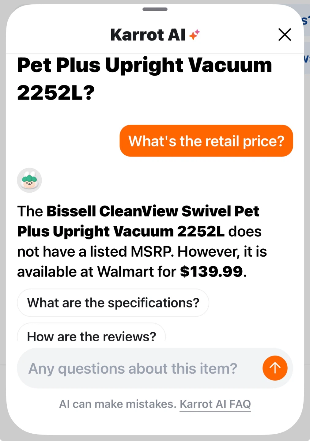 Bissell CleanView Swivel Pet Plus Upright Vacuum 2252L - photo 5