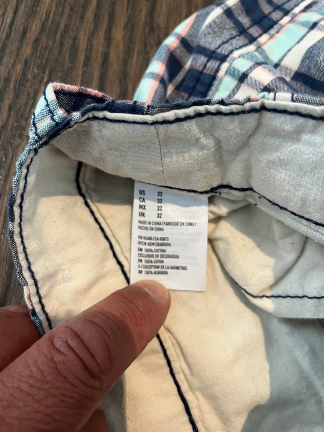 American Eagle Plaid Shorts Size 32 - photo 3