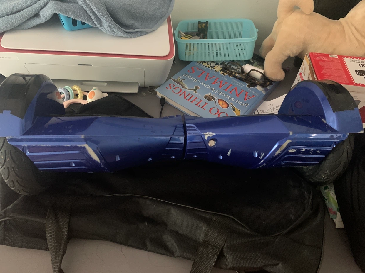 Blue Hoverboard with LED Lights - photo 3