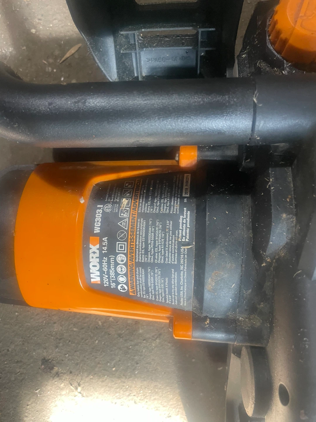WORX WG302.1 Electric Chainsaw 16-inch - photo 2