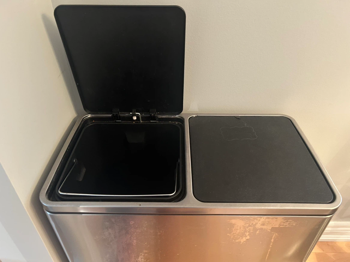 Double Kitchen Garbage & Recycling Bin - photo 2