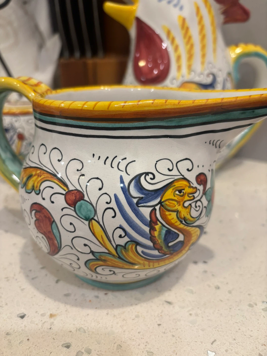 Vintage  Rooster pitcher,Creamer & Sugar Bowl Set. - photo 5