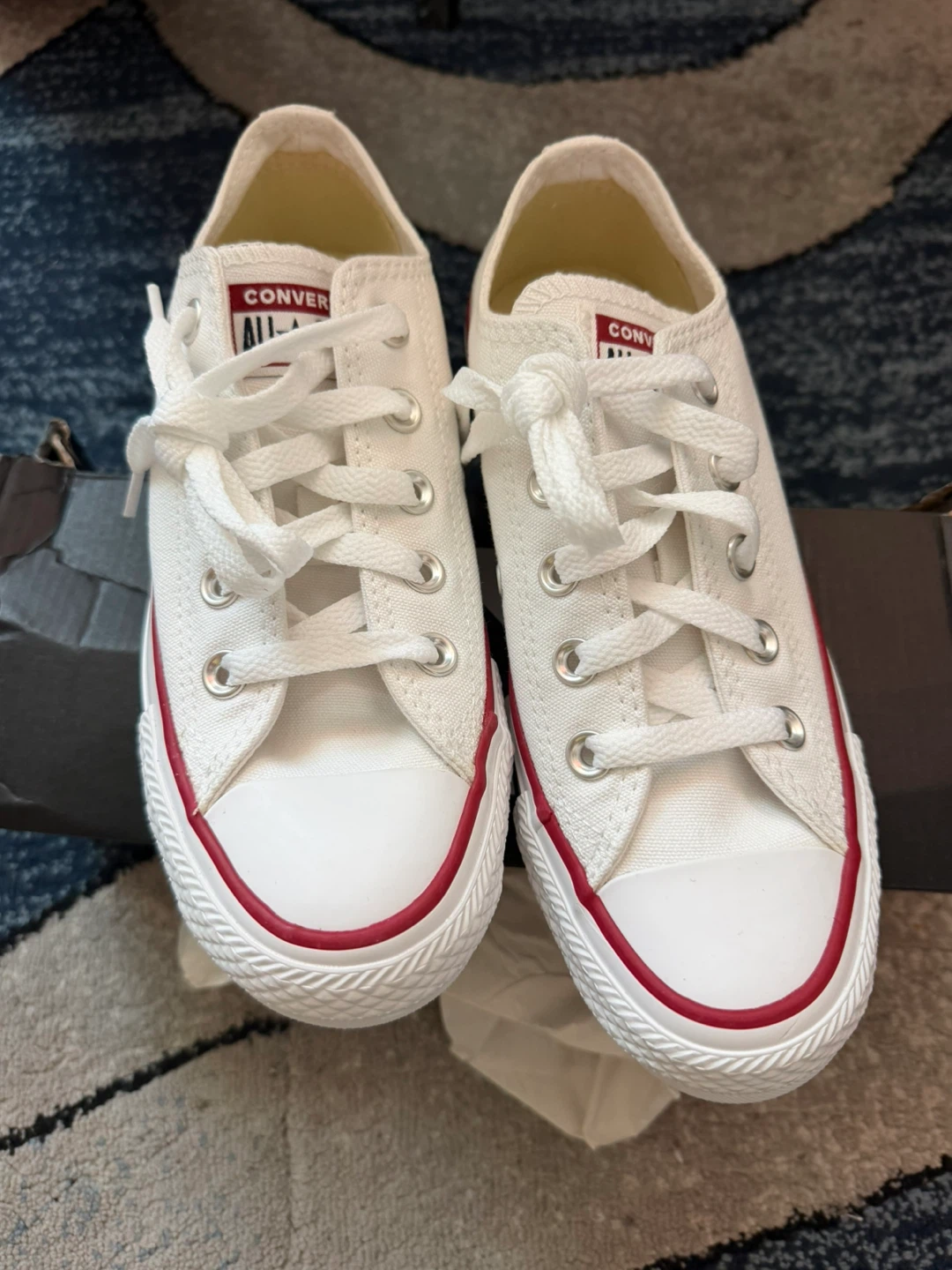 White Converse Chuck Taylor All Star Low Top Sneakers - photo 4