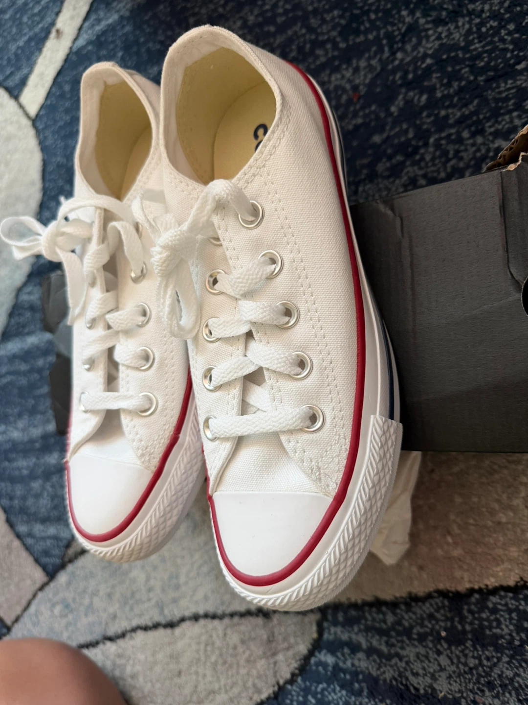 White Converse Chuck Taylor All Star Low Top Sneakers - photo 5