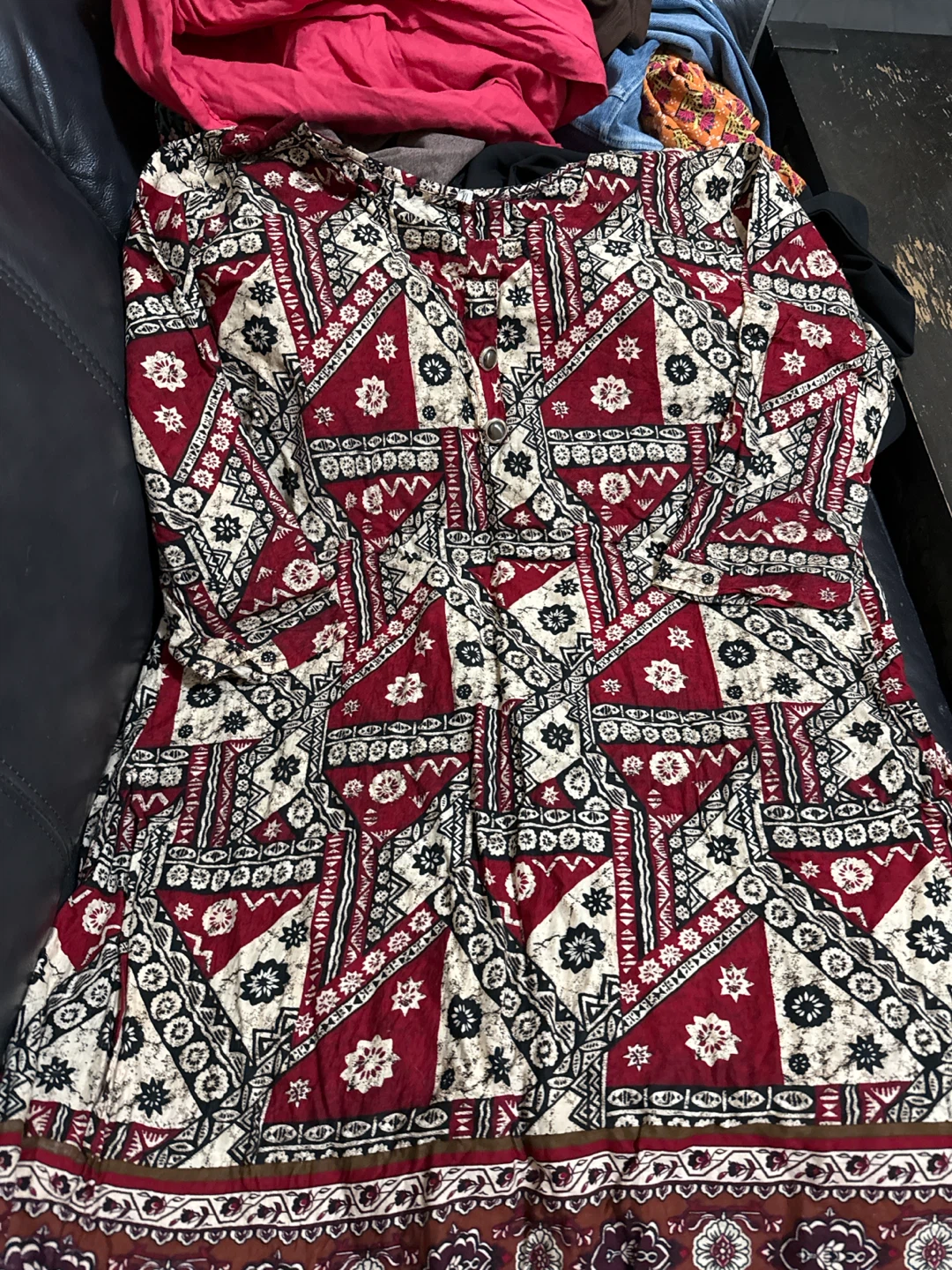 Women's lawn 2 Pakistani Long Sleeve Dress/ Kurti