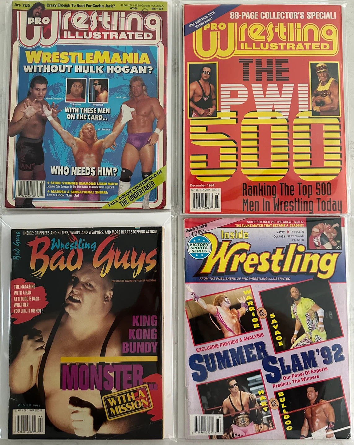 Pro Wrestling Illustrated & The Wrestler Magazine Collection