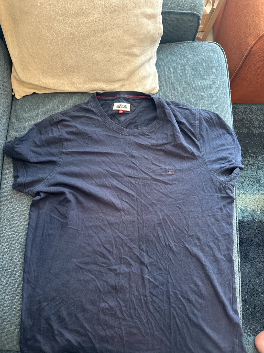 Tommy Hilfiger T-Shirt - Navy Size XL