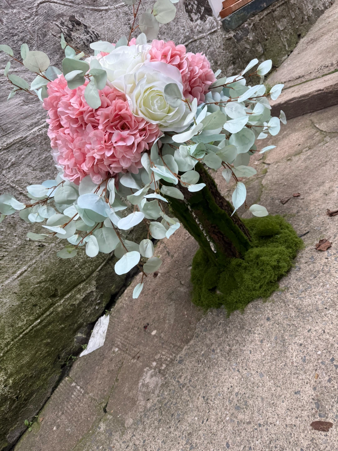 Artificial Flower Arrangement - Pink and White Hydrangeas - photo 3