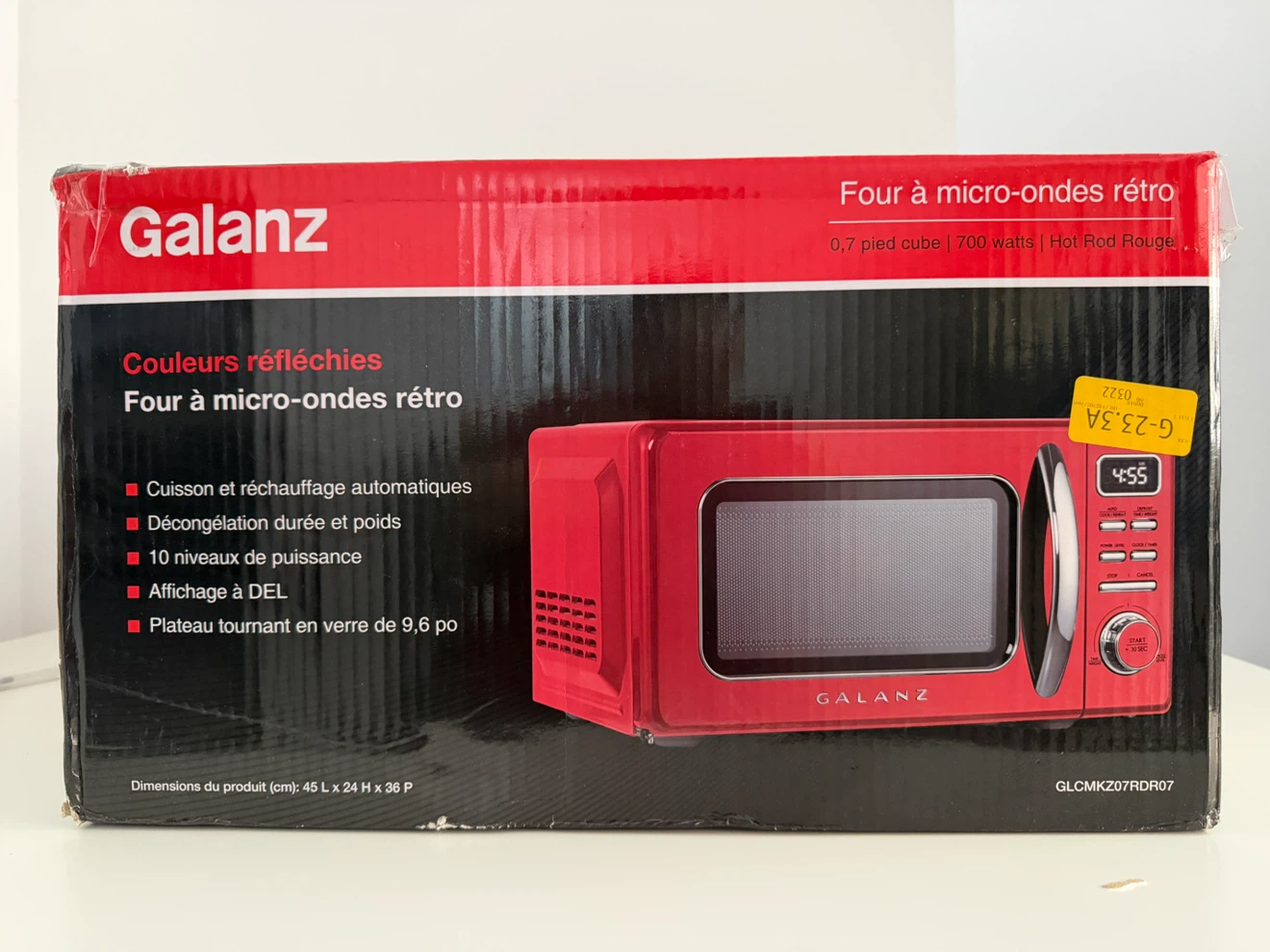 Galanz Retro Microwave Oven 0.7 Cu. Ft. 700W Red GLCMKZ07RDR07 - photo 4