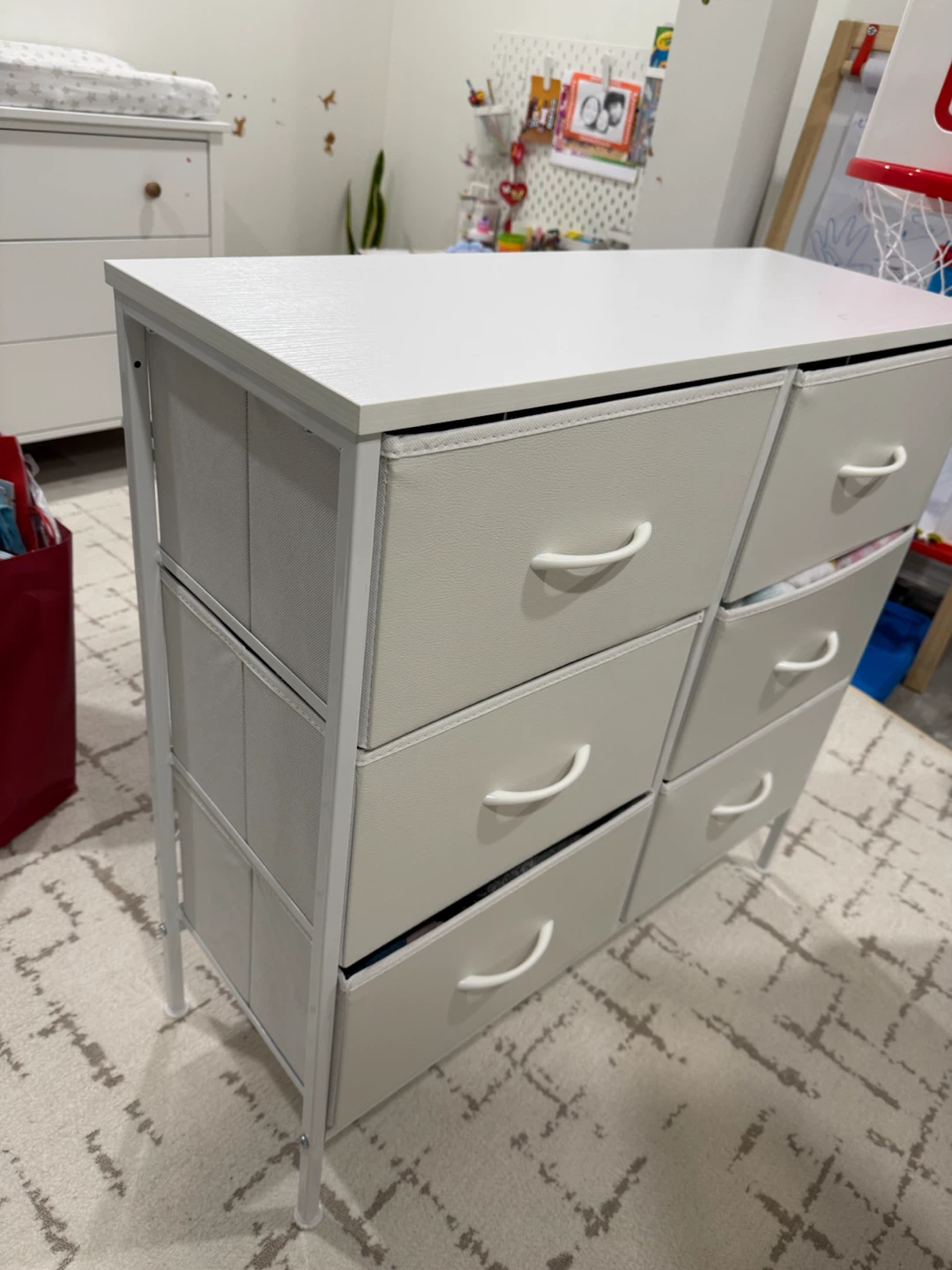 SONGMICS White 6-Drawer Dresser - photo 2