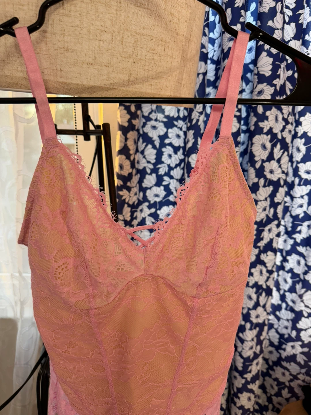 Pink Lace Teddy Bodysuit - photo 2