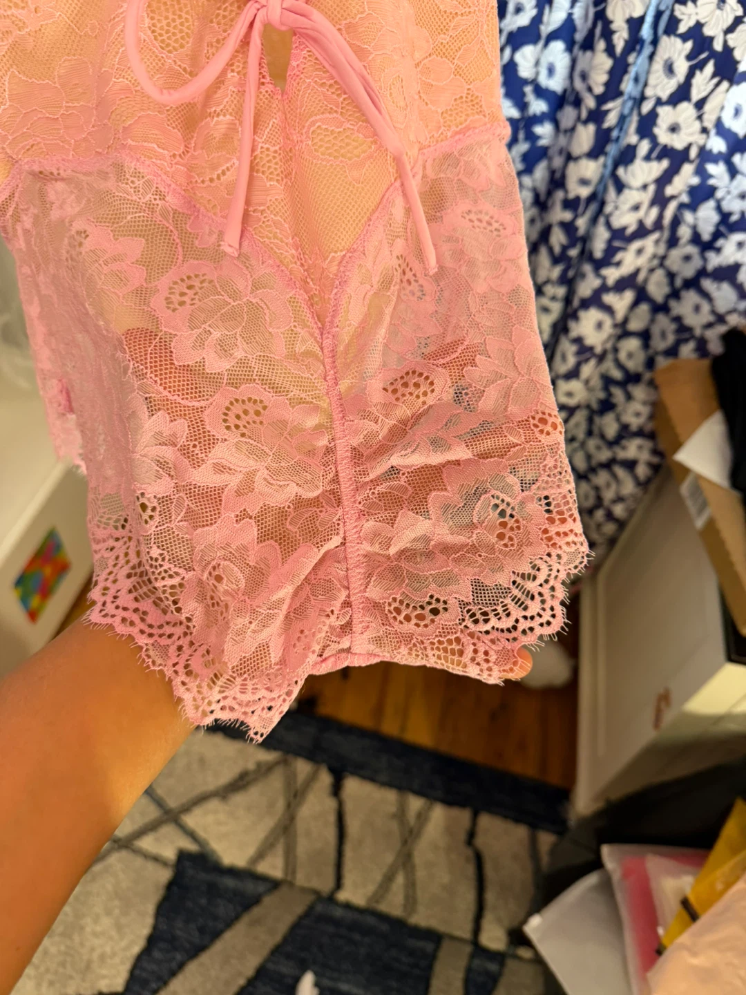 Pink Lace Teddy Bodysuit - photo 4