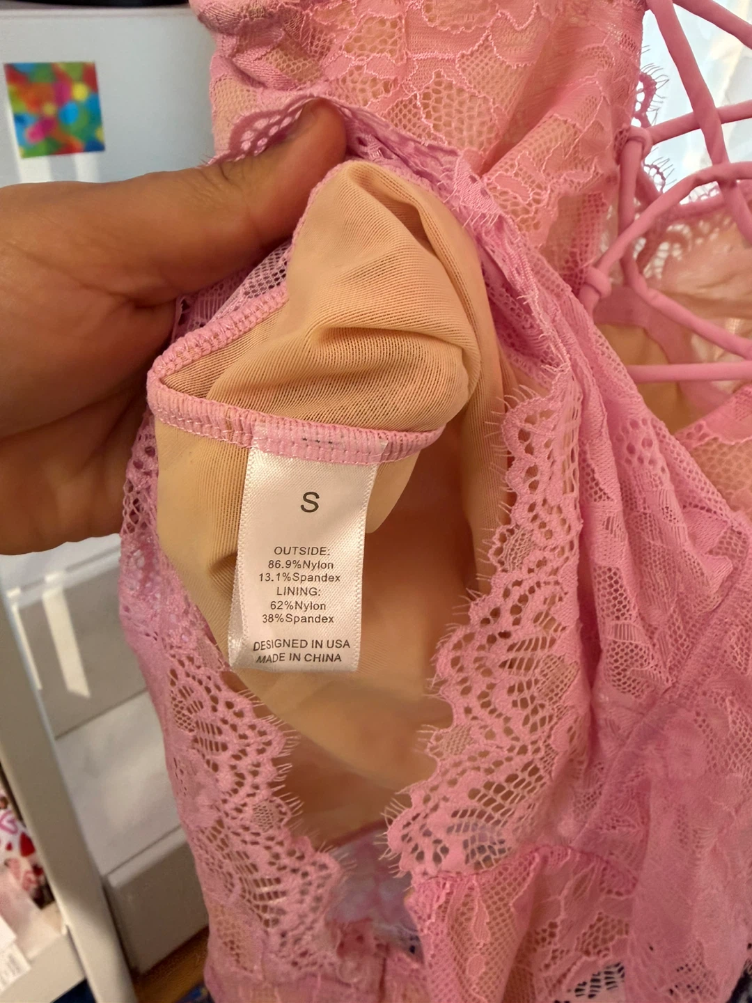 Pink Lace Teddy Bodysuit - photo 5