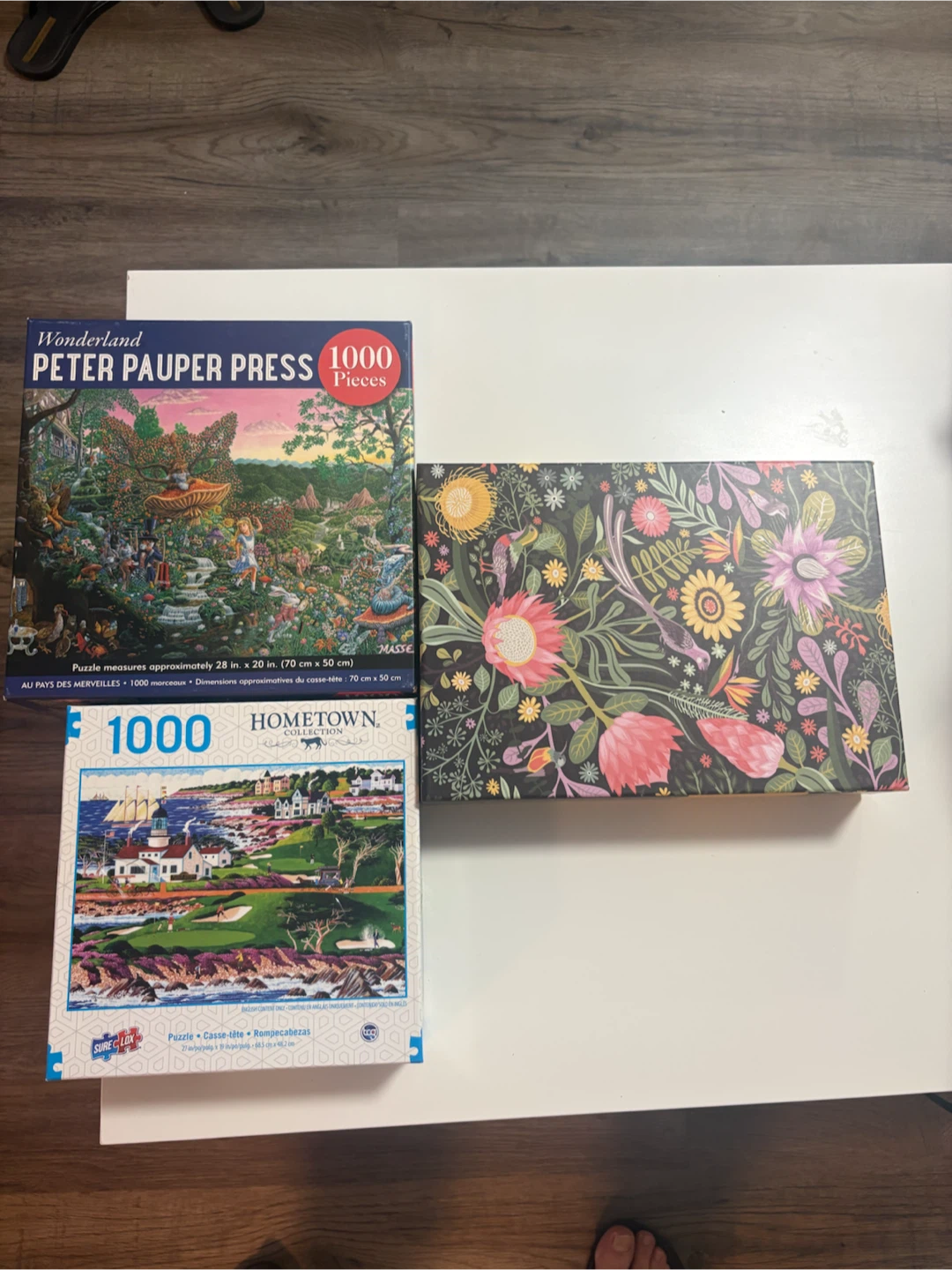 Three 1000 piece puzzles