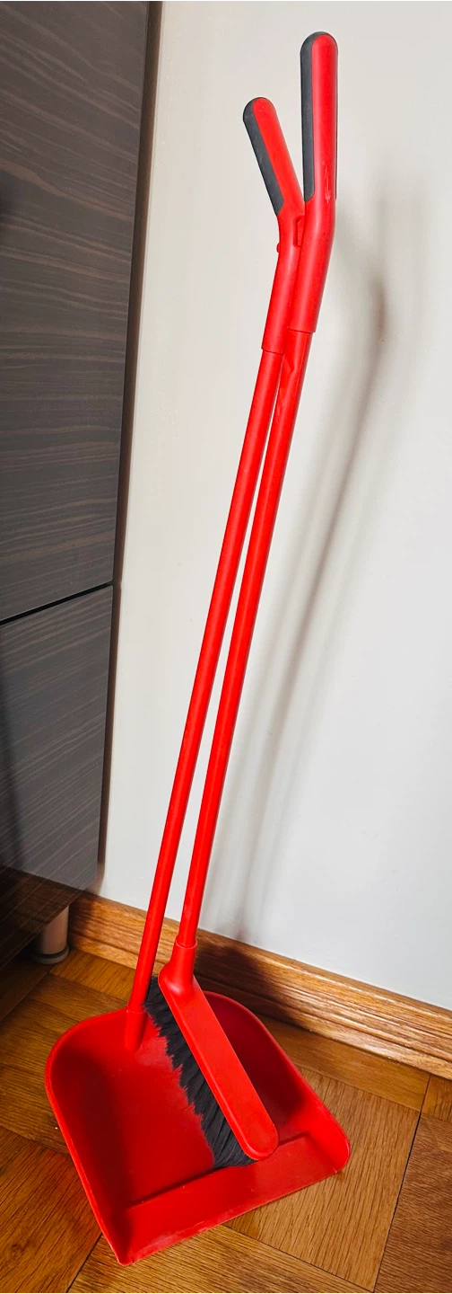 Red Dustpan and Brush Set - photo 2