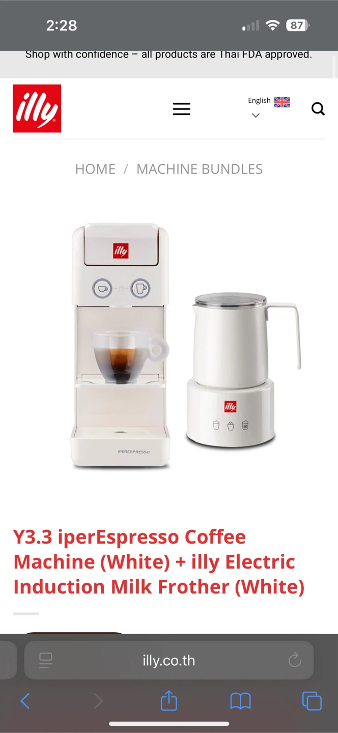 Illy Y3.3 iperEspresso Coffee Machine