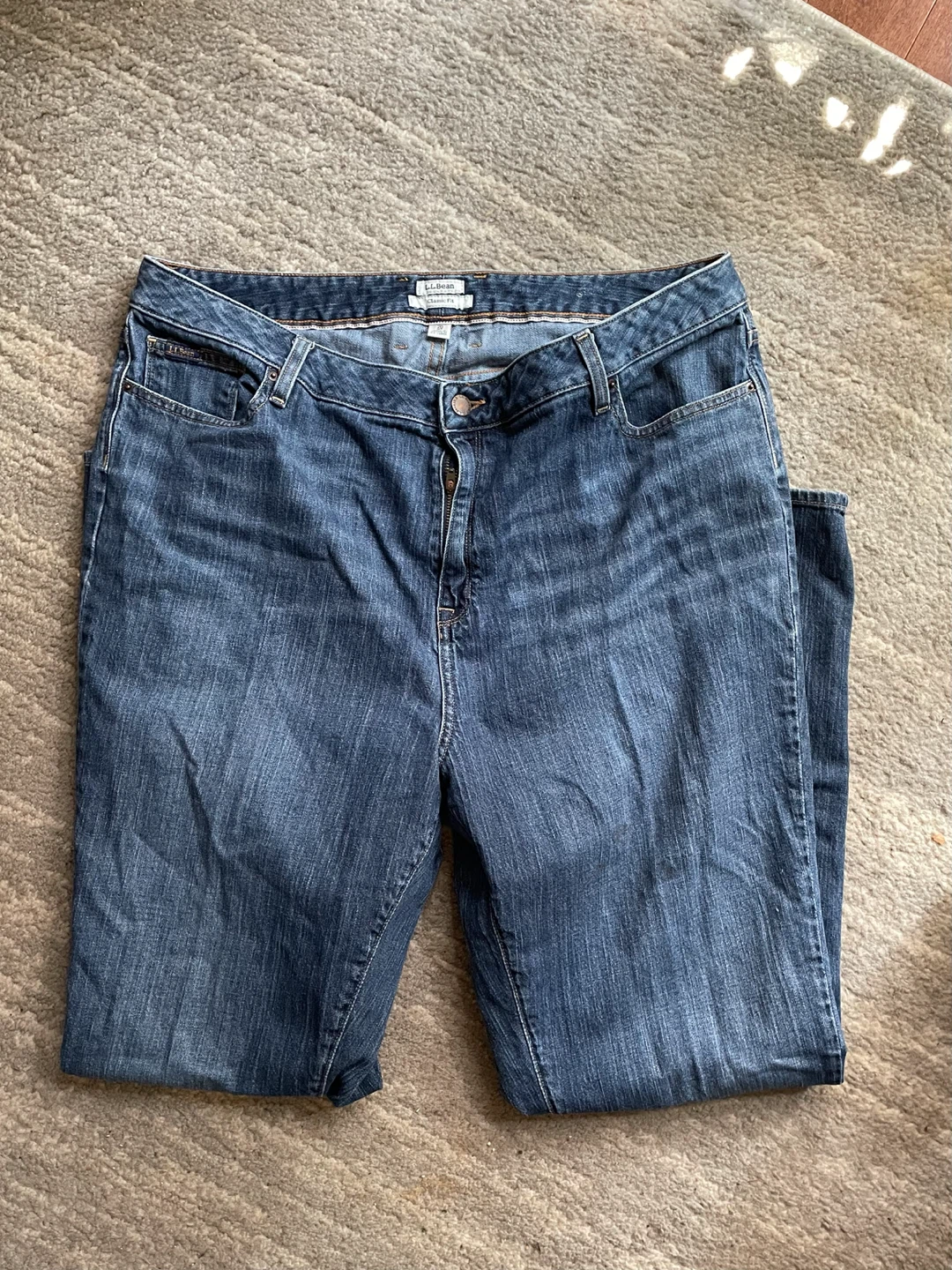 L.L.Bean Classic Fit Jeans, Unisex/Mens 20 - photo 3