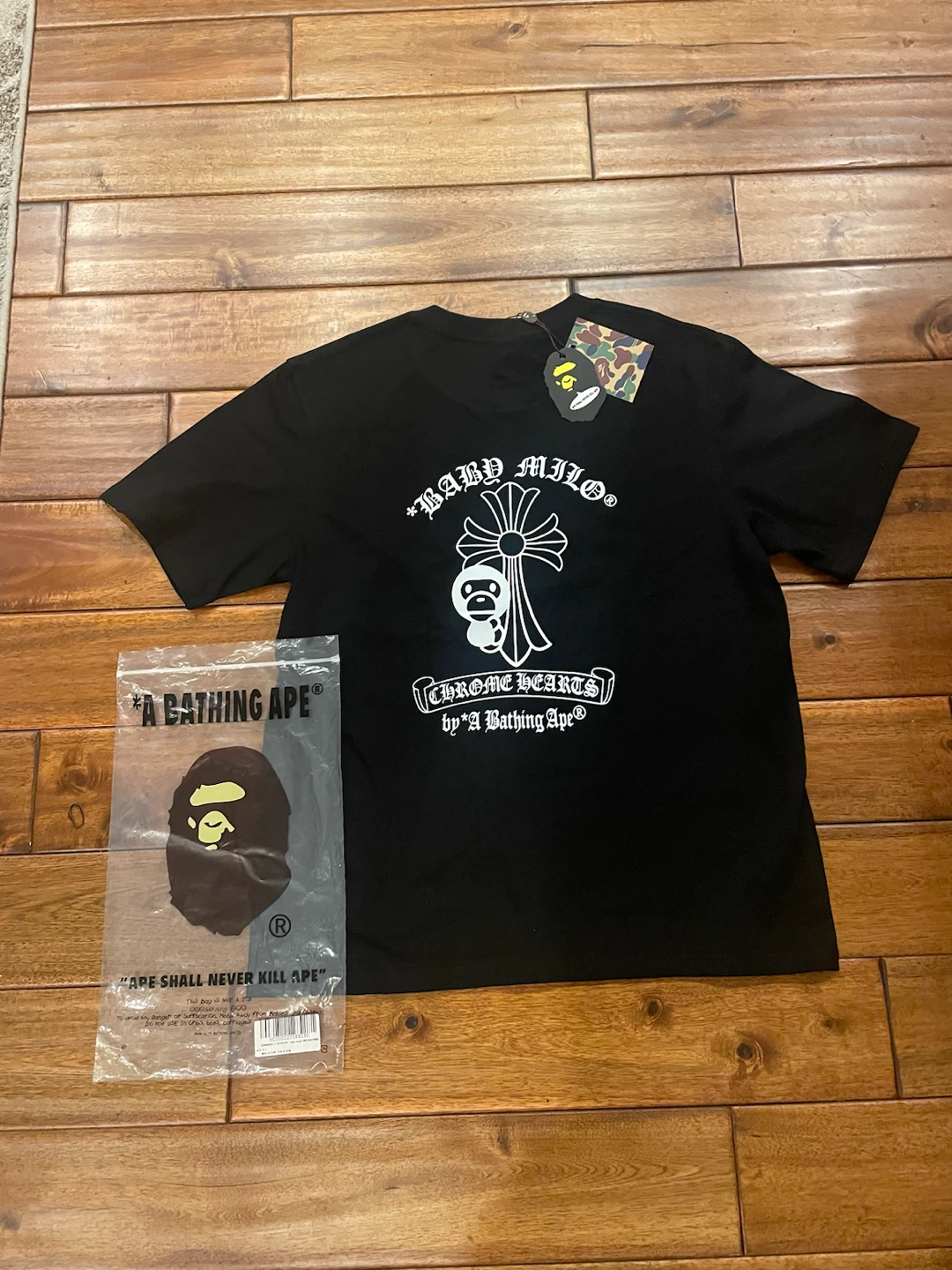 BAPE x Chrome Hearts T - Shirt (Size Medium) - photo 2