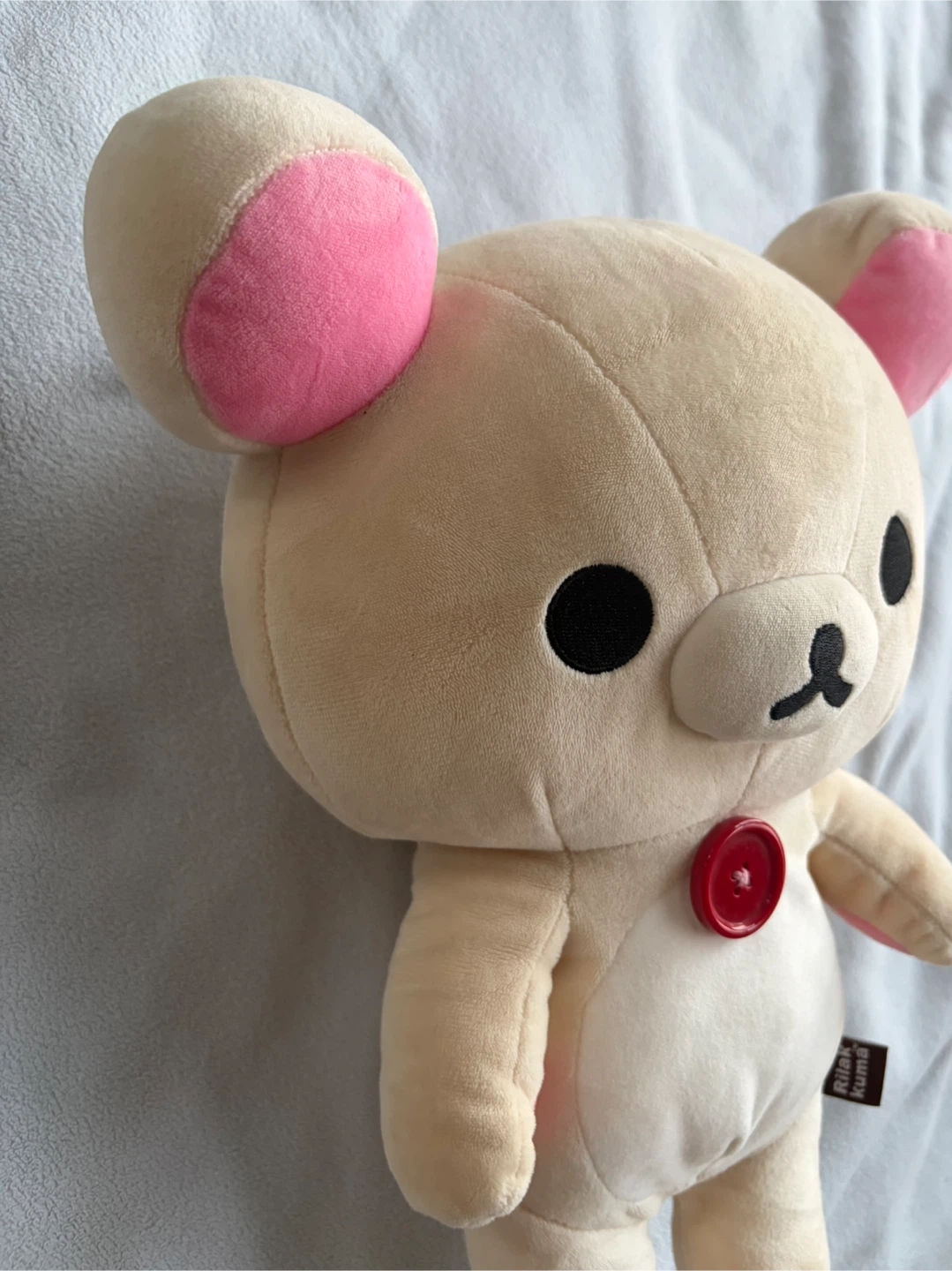 Rilakkuma San-X 12” Plush Stuffed Bear With Red Button - photo 5