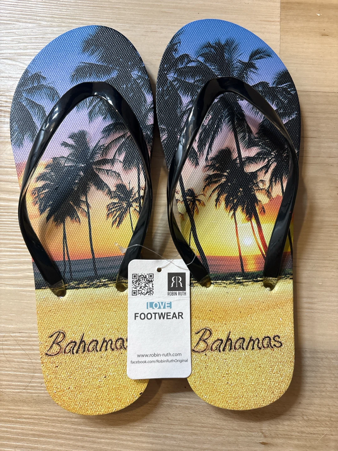 Size 9 Robin Ruth Flip Flops Bahamas