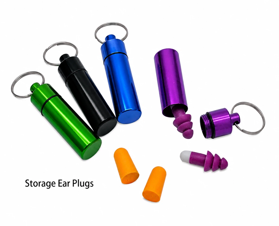 4 Packs Aluminum Pill Box Case Mini Portable Keychain Holder - photo 3