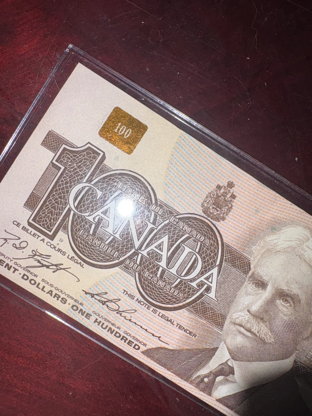 Bank of Canada 100 Dollar Bill - photo 3