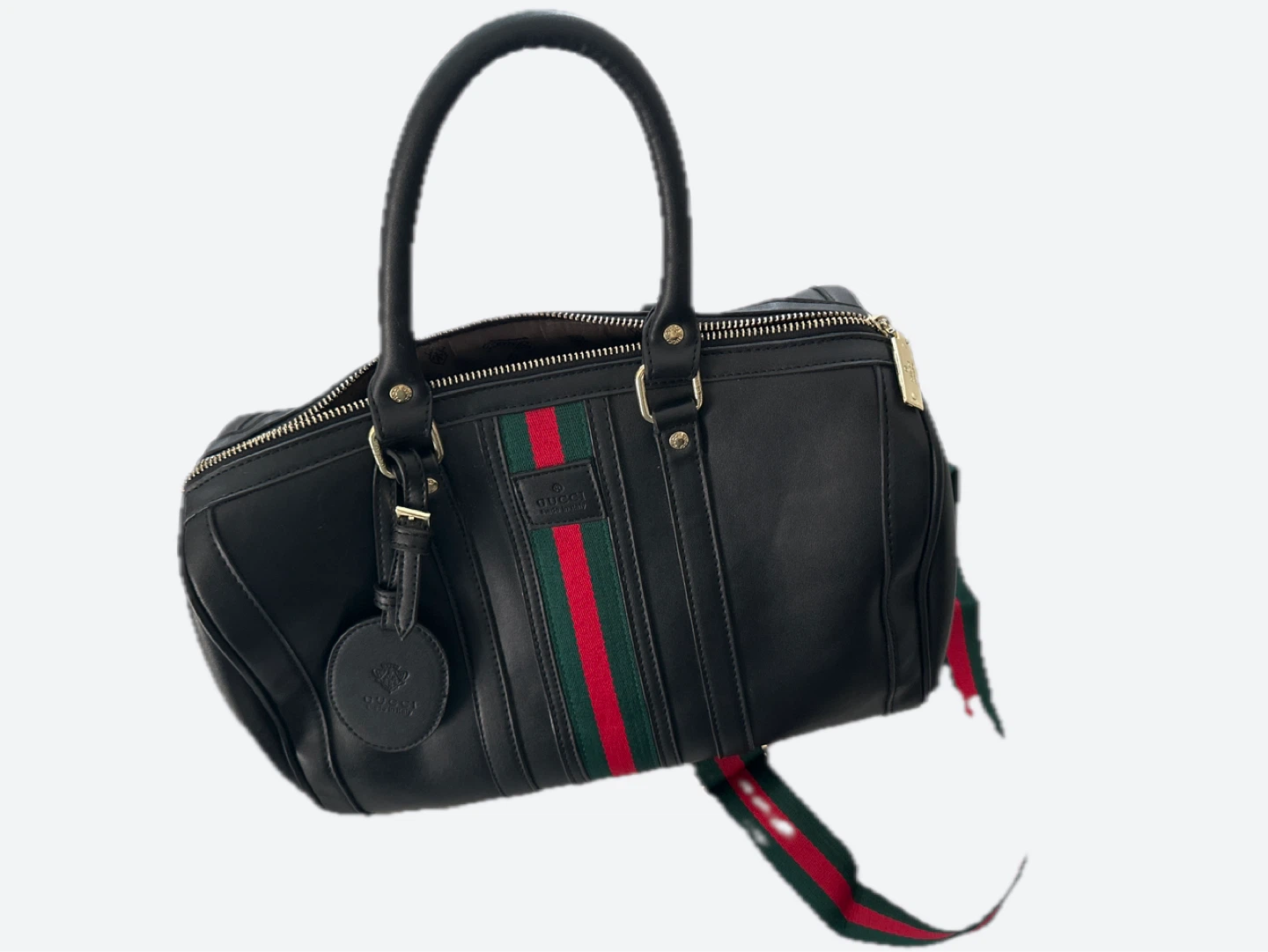 Black Gucci Leather Duffle Bag - photo 4