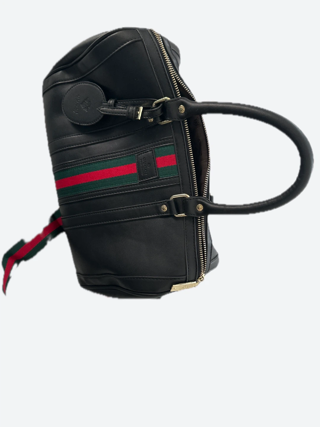 Black Gucci Leather Duffle Bag - photo 5