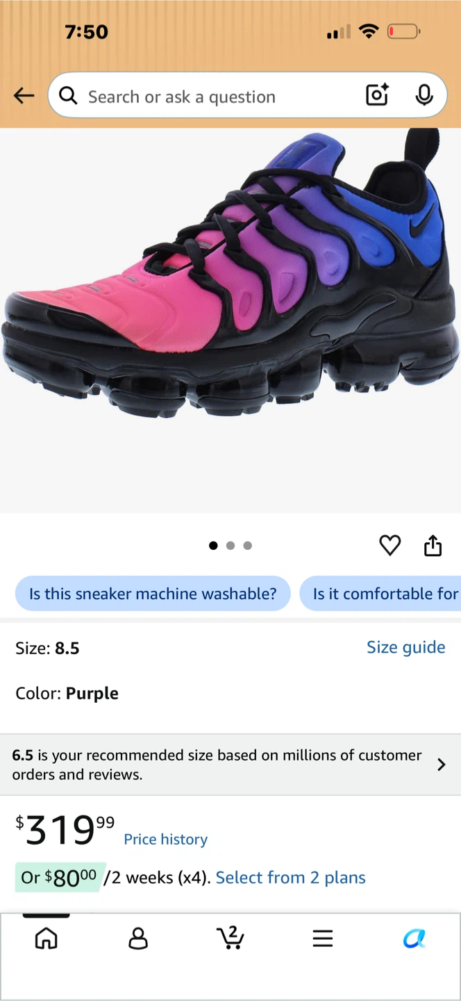 Nike Air VaporMax Plus Shoes Size 8.5 - photo 5