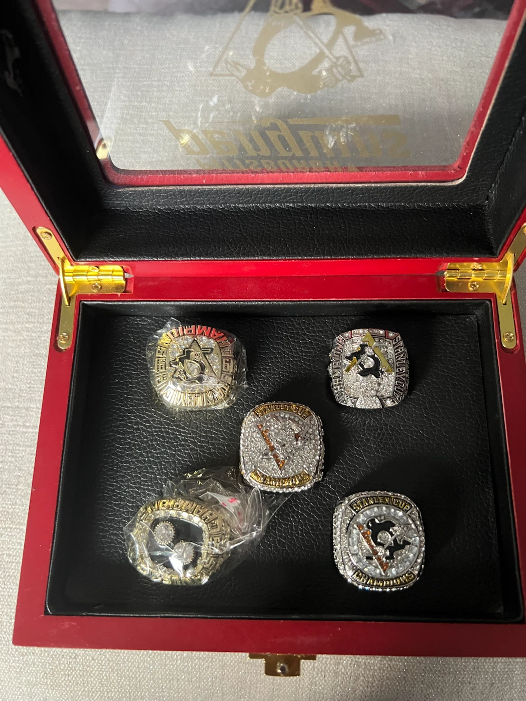 Pittsburgh Penguins Stanley Cup Championship Rings Set(REPLICA)