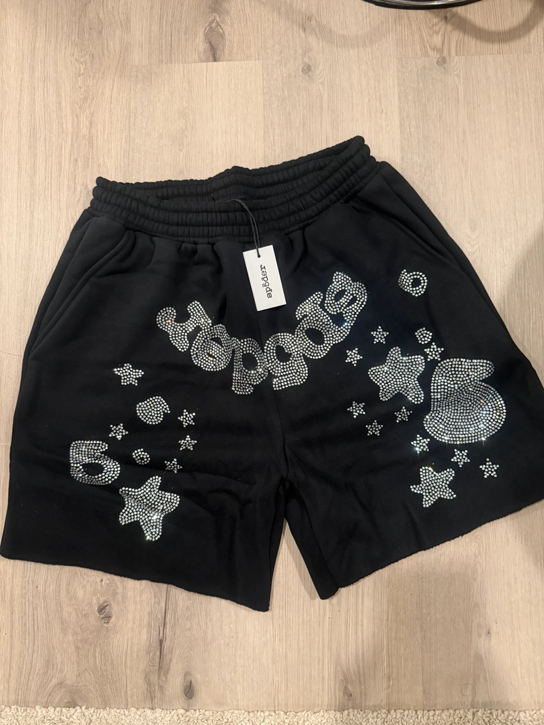 Sp5der sweat shorts size small