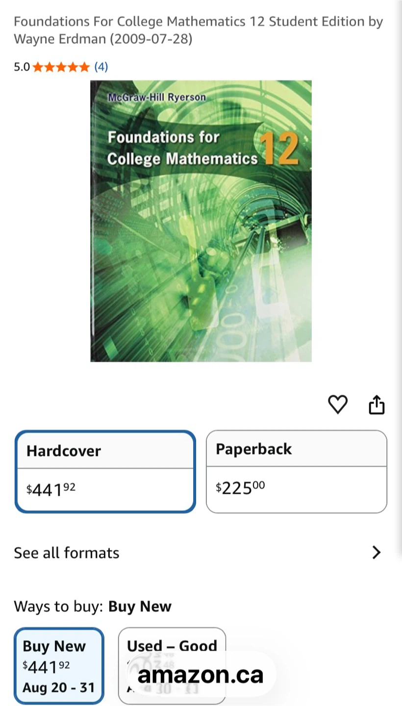 Foundations for College Math 12  new - photo 2