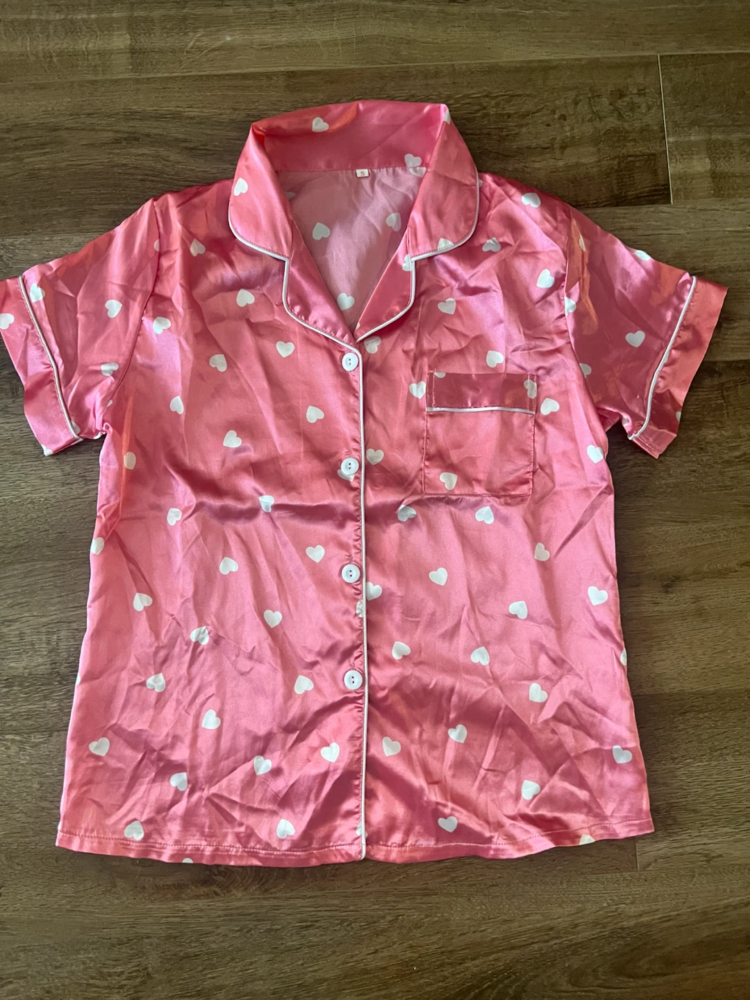 Faux Silk Heart Pajamas - photo 2