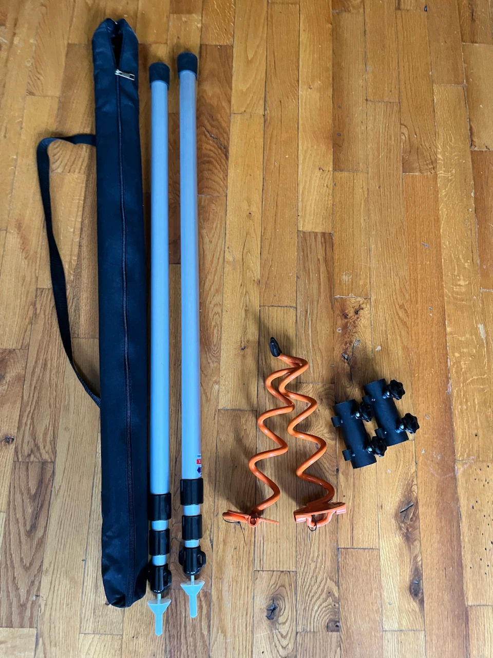 Telescopic Tarp Kit with Mounts and Anchors