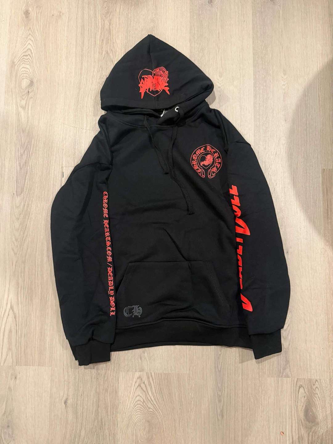 Chrome hearts x deadly doll hoodie size small