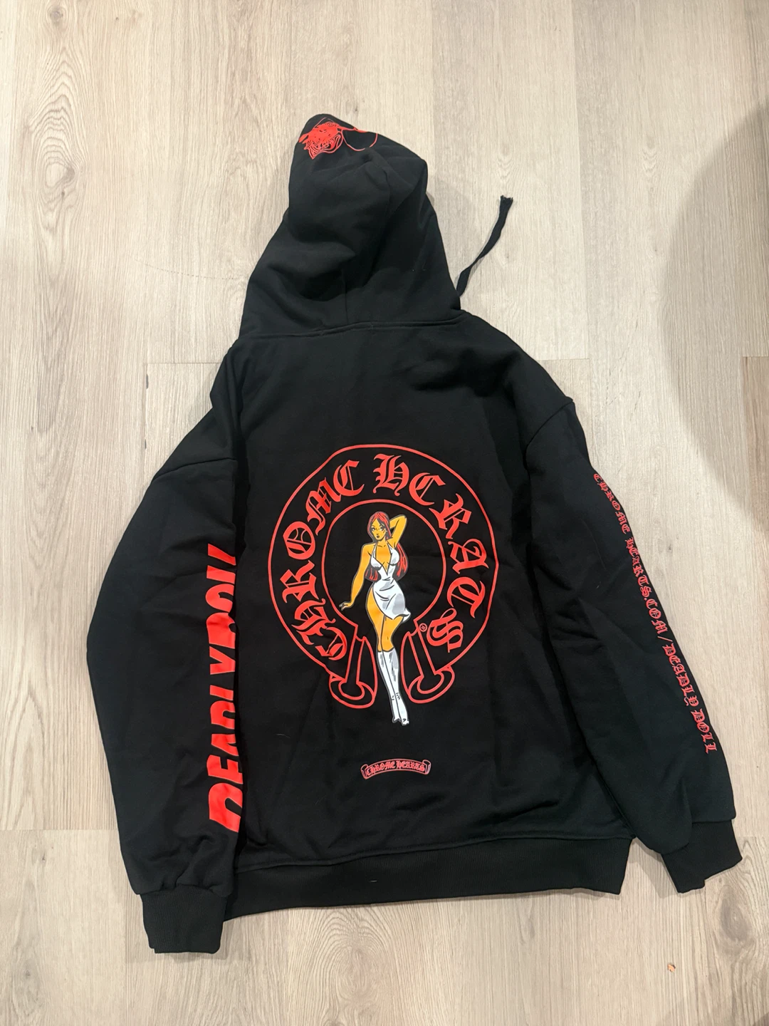 Chrome hearts x deadly doll hoodie size small - photo 2
