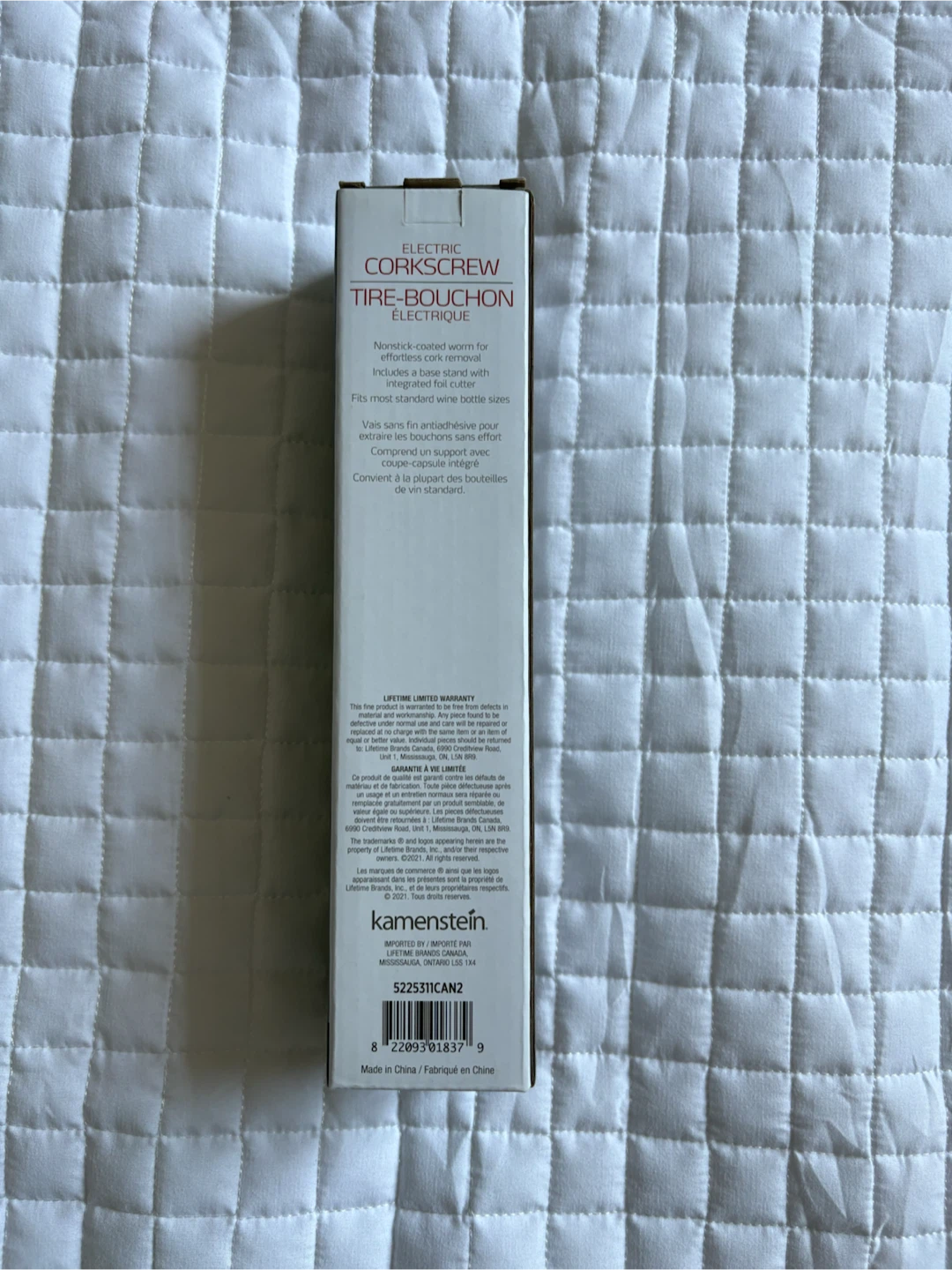 Kamenstein Electric Corkscrew Wine Opener with Foil Cutter - photo 3