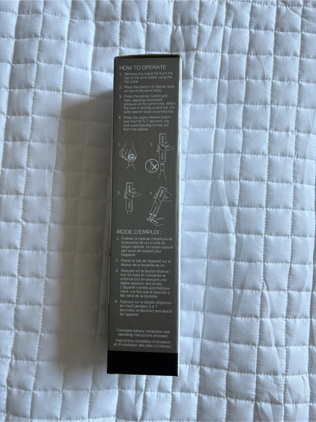 Kamenstein Electric Corkscrew Wine Opener with Foil Cutter - photo 4