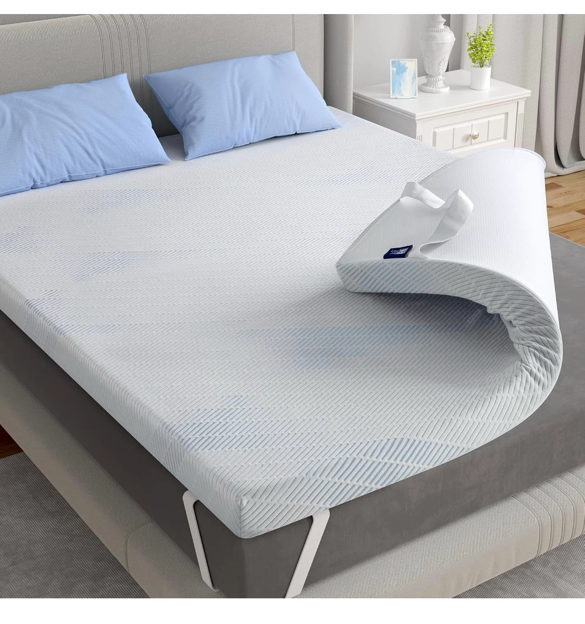 Bed Story Gel-Infused Memory Foam Mattress Topper