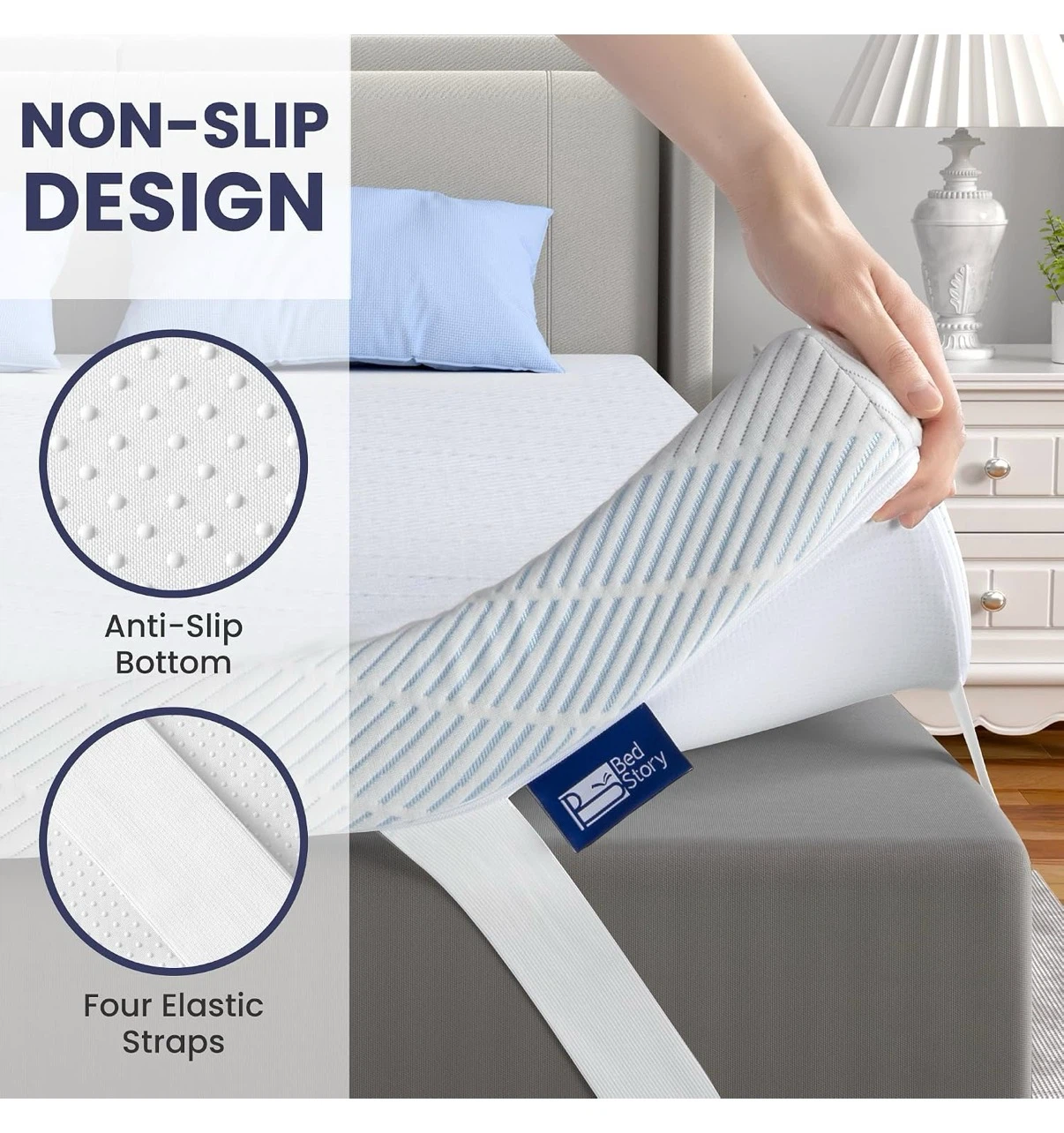 Bed Story Gel-Infused Memory Foam Mattress Topper - photo 5