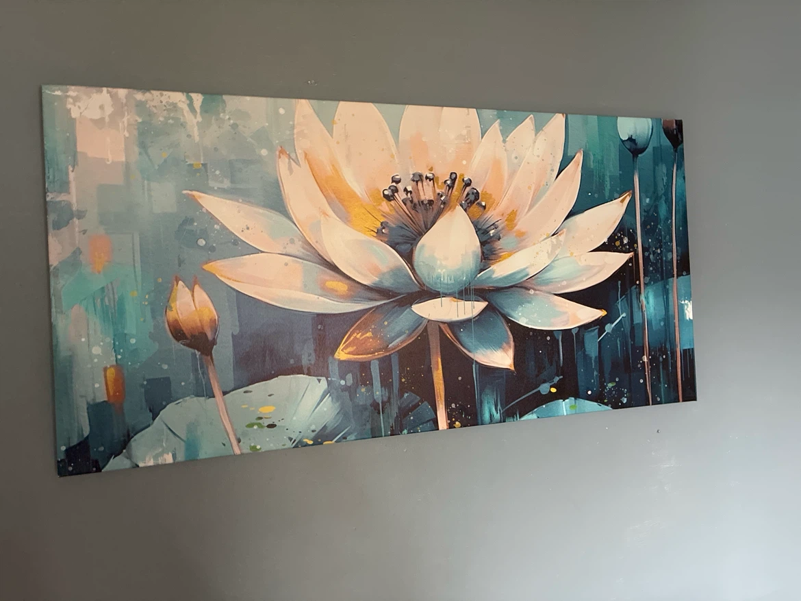 Canvas Wall Art Print - Lotus Flower